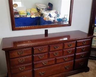 Triple Dresser with Mirror -$250                                    
 (Dresser 66x19x33 / Mirror 49.5x45)