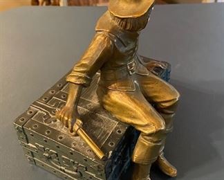 Vintage J. B. Hirsch Foundry Bronze 1920-30's Cigarette/Trinket Box