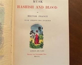 Musk Hashish and Blood by Hector France