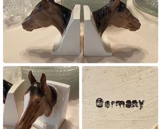 Made in Germany Horse Head Book Ends