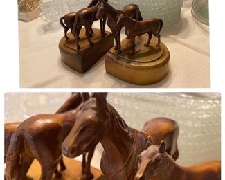 Bookends Horses
