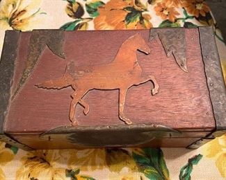 Hand Made Box with Horse