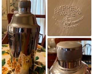 Vintage Empress Ware Cocktail Shaker