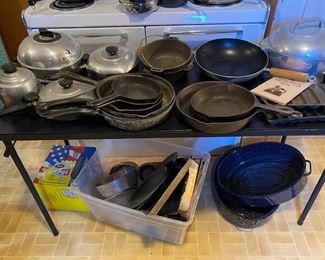Electric Stove, Cookware and Cast Iron