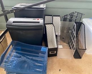 Paper Shredders and File Boxes