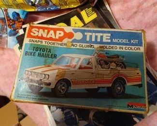 Snap tite model cars by monogram