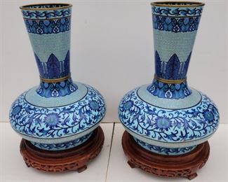 Signed Cloisonne from one of two collections of Chinese and Japanese antiques