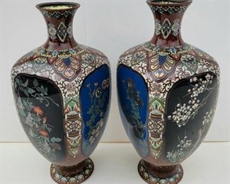 Pair Cloisonne