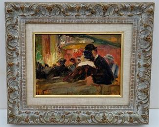 One of four Elie Anatole Pavil French Impressionist petite maitre oils in the sale.