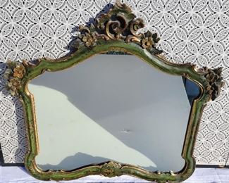 One of eight lots of Mizner Era lighting and lobby furnishings from Lermitage Palm Beach including chandeliers, consoles, sconces, mirrors and more.