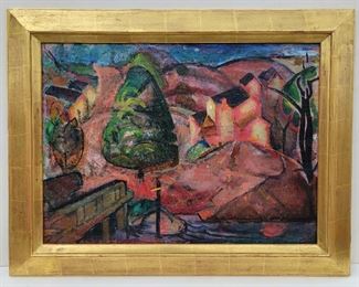 William Sommer Modernist landscape.