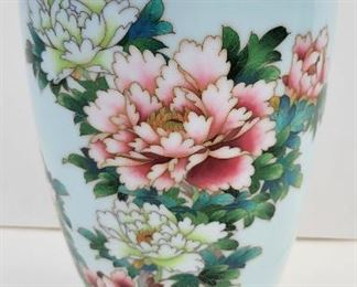 Tall cloisonne vase
