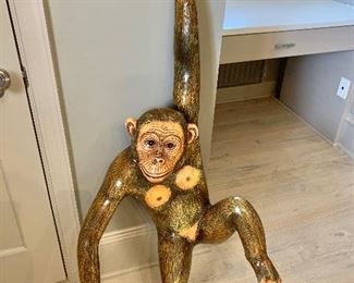 Sergio Bustamante Monkey sculpture; signed and numbered