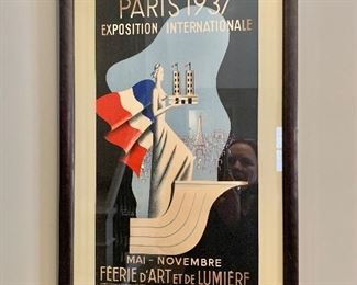 Vintage art deco Paris World expo 1937 