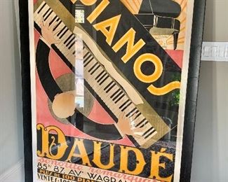 "Piano's Daude" by Andre Daude Poster