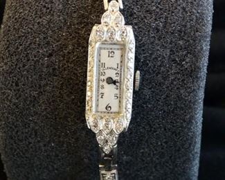 Art Deco Ollendorff Gold and Diamond Watch (works)