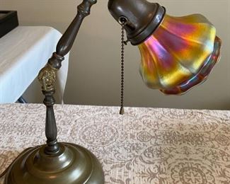 Art Glass Lamp (Very Nice)