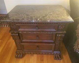 15B Granite Top End Table a