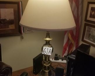 61A Brass Table Lamp from congressional office