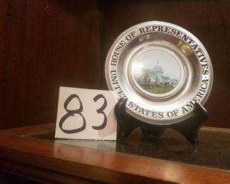 83 House of Representatives Pewter Plate