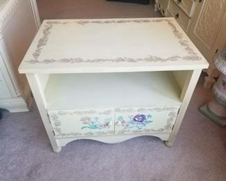 White Painted Nightstand