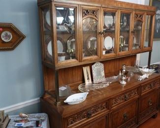 buffet  with  storage  below  and  china display