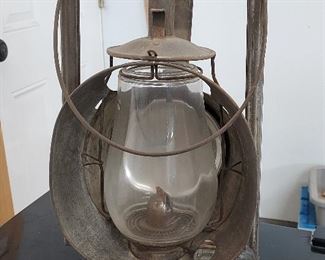 Vintage railroad lantern