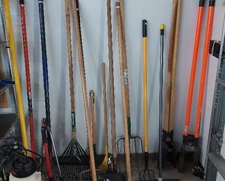 Lots of yard tools
