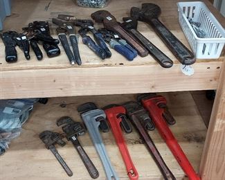 Pipe and adjustable wrenches