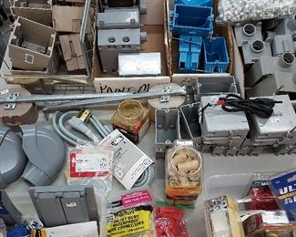 Lots of electrical hardware