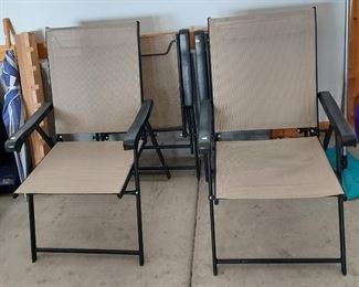 Mesh folding chairs (set/4)