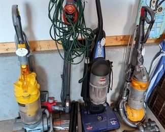 Dyson, Shark and Bissell vacuums 
