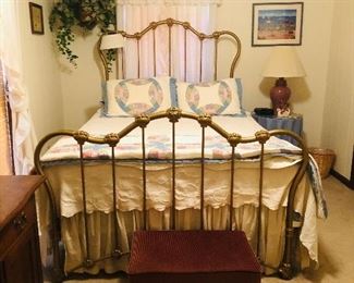 Antique iron bed