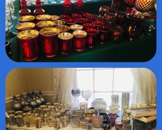 So many cups and candle holders
If you are having a wedding or party you may find useful items here!  Many never used. 