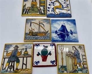 Lot 059
Group of Delft and Quimper Tiles