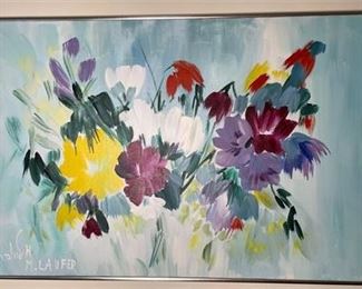 Lot 096
Milia Laufer Floral Painting