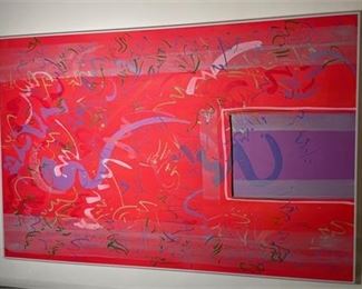 Lot 097
20th C. Red Abstract Painting