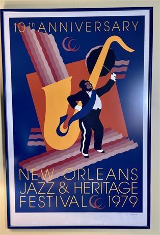 Lot 110
New Orleans 10th Anniversary Jazz and Heritage Festival 1979 Poster