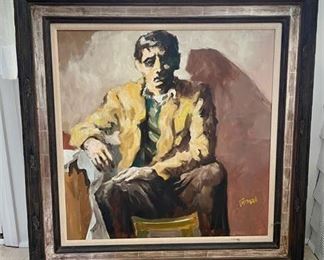 Lot 126
Signed Oil on Canvas Portrait of a Man
