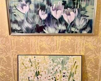 Lot 197
2 Signed Milia Laufer Floral Paintings