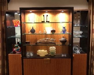 Three piece shelving storage unit