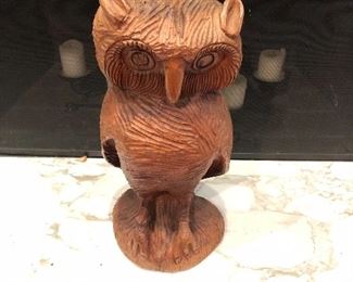 Large carved owl