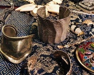 Sterling silver cuffs