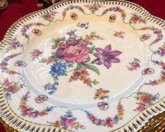 Set of 12 Schumann Bavaria reticulated dishes
