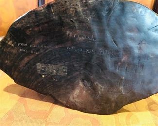 Signed Bali sculpture 