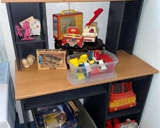 Computer Desk, Fisher Price Toys, Etc!