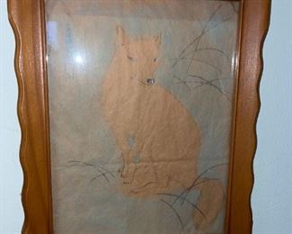 Asian Pencil Drawing with Chop Marks!