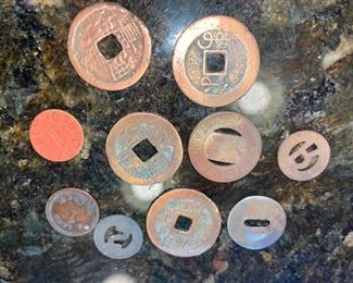  Ingle Intrade System Token, Asian Copper Coins, Pasadena, Rochester, San Diego Fare Tokens, Etc!