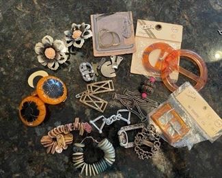Vintage Shoe Clips, Buttons, Clasps, Belt Rings, Etc!