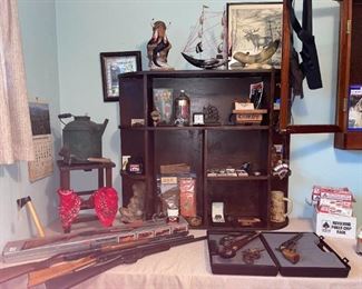 Crosman Pumpmaster .1777 BB Gun w/ Box and Pellets, Vintage Daisy #102 Model 36 BB Gun, Vintage Railroad Treasures, Handy Things Ludington, MI Bent Spatula, Etc!
